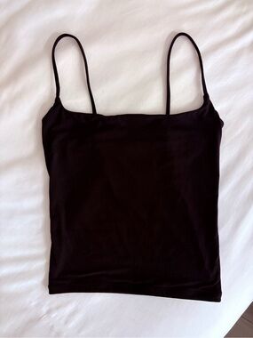 Women's Black Slim Spaghetti-Strap Camisole